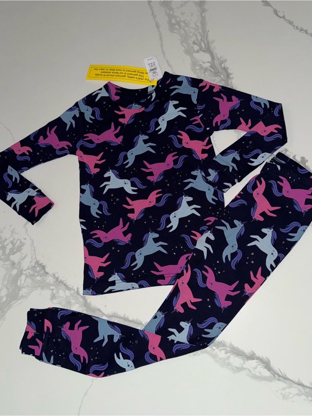 GAP Girls Sparkle Unicorn Pajama Set Size 5